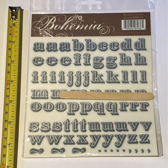 Lot Of 3 MME Rubons My Minds Eye Transfer Bohemia Backyard New scrapbook journal - Picture 4 of 4